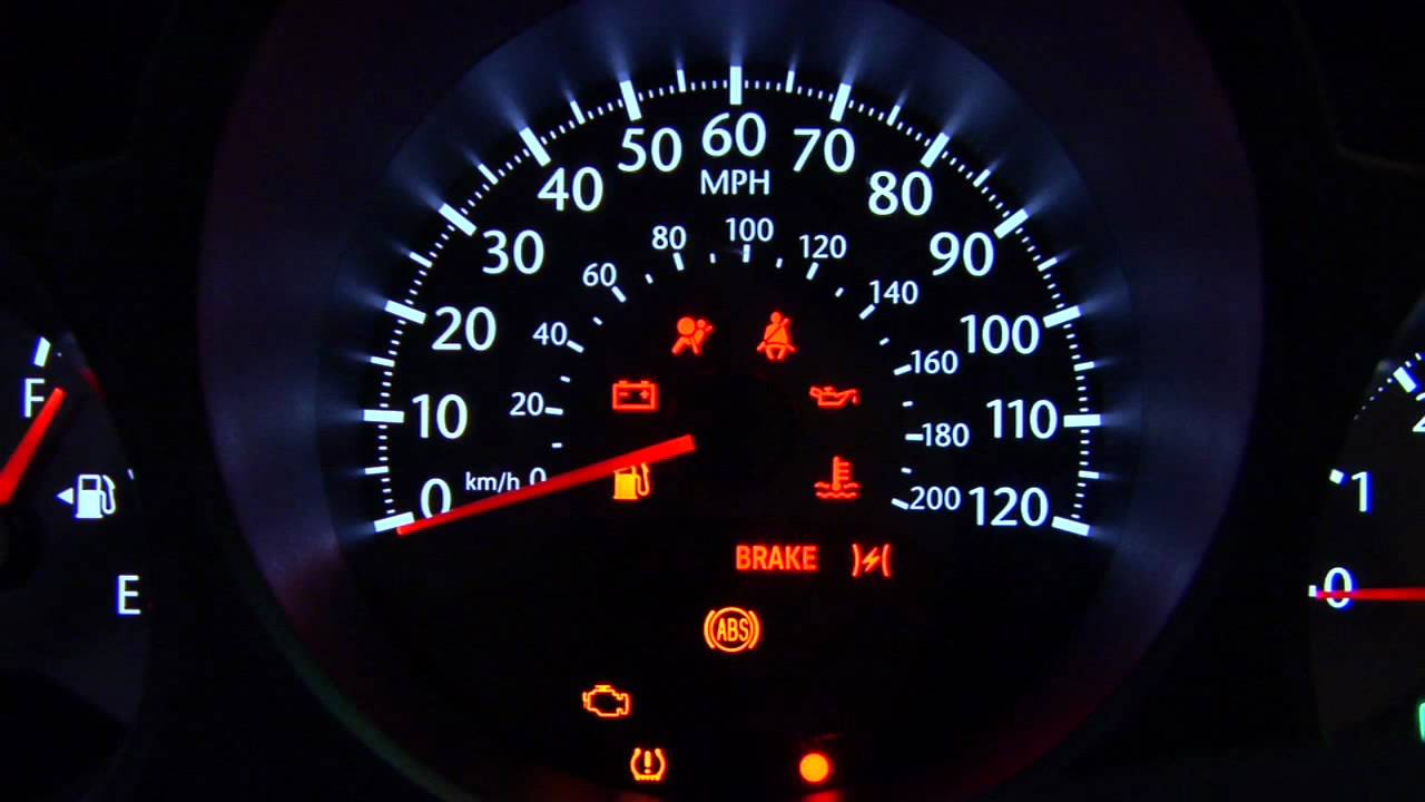 speedometer warning light